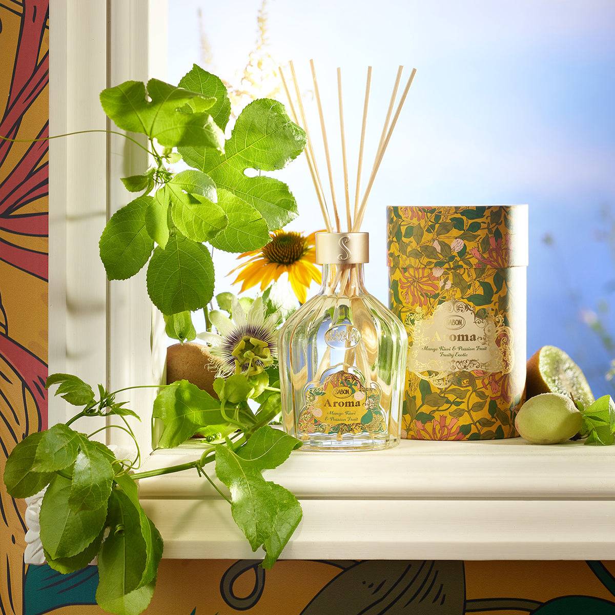 Aroma Reed Diffuser Mango Kiwi & Passion Fruit 250mL – SABON